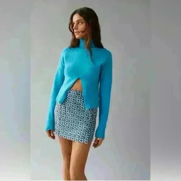 Urban Outfitters Jagger Button Front Mini Skirt Size Medium - Picture 2 of 9